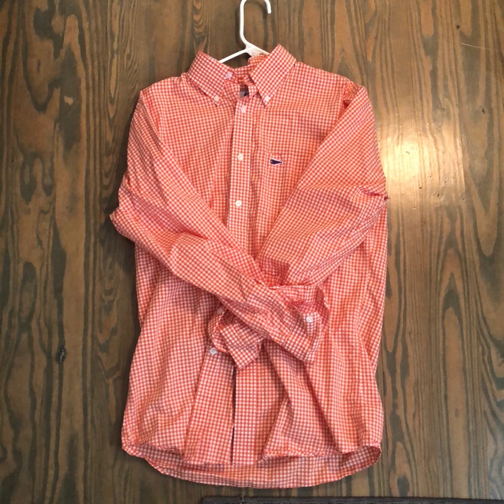 Orange button down southern lure